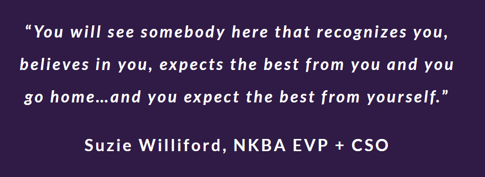 Suzie Williford quote at NKBA's Women to Women 2022